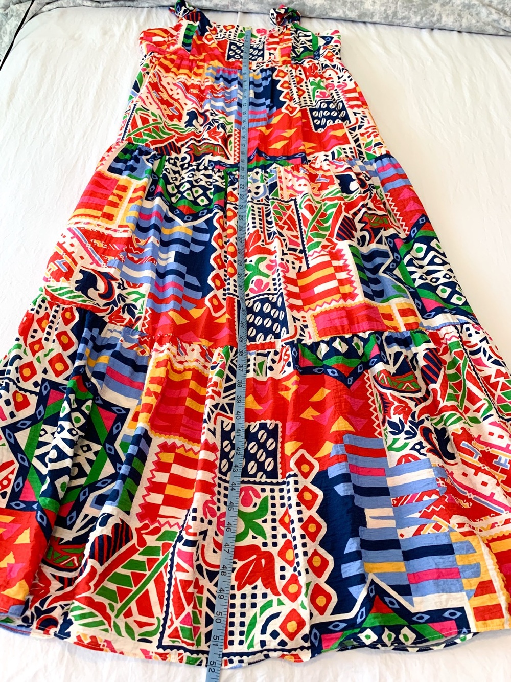Skies Are Blue maxi dress sleeveless sun dress vibrant abstract print size XL - Picture 11 of 11